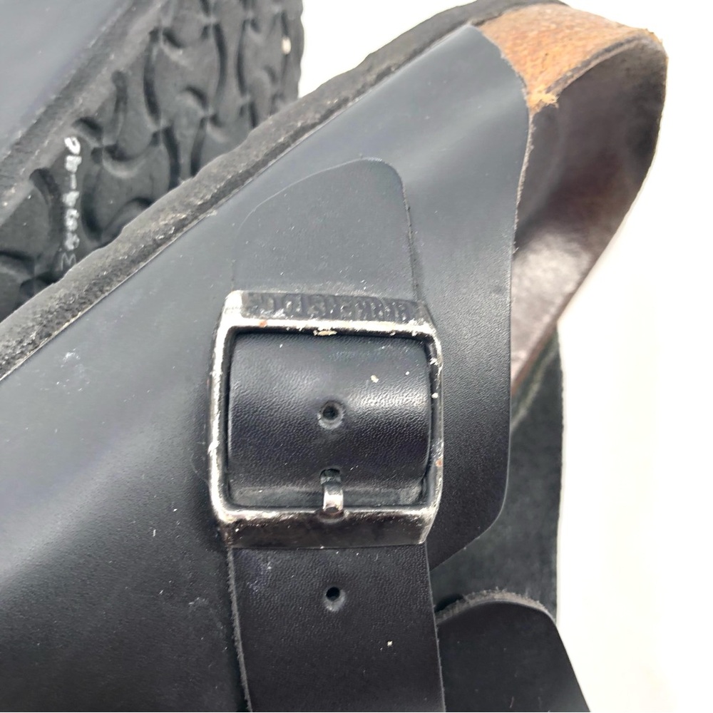 BIRKENSTOCK Boston Clog Smooth Black Leather 41 Slip On Comfort 10-10.5 Classic - Picture 8 of 14